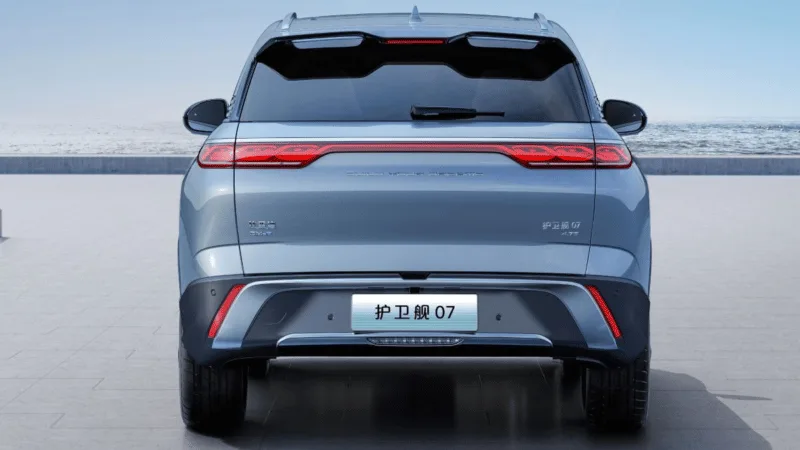 BYD Frigate 7 rear three-quarter